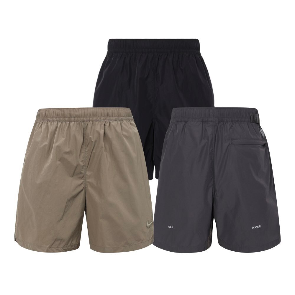 26516994209-Nocta x Nike Nylon Shorts 短褲 美版 黑/鐵灰 FN8194