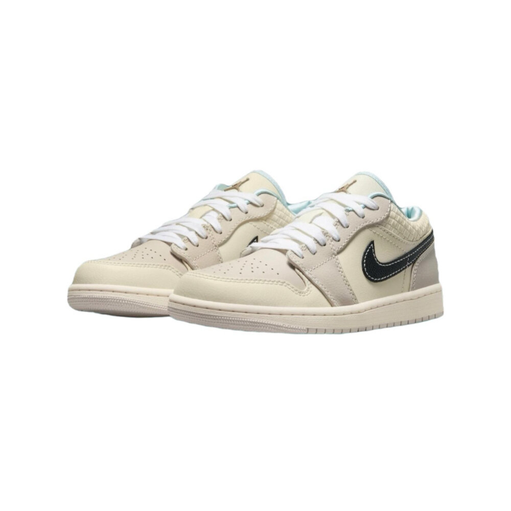 26563605030-W Nike AJ1 Low Sanddrift 椰奶編織 白皮革 HQ3440-101