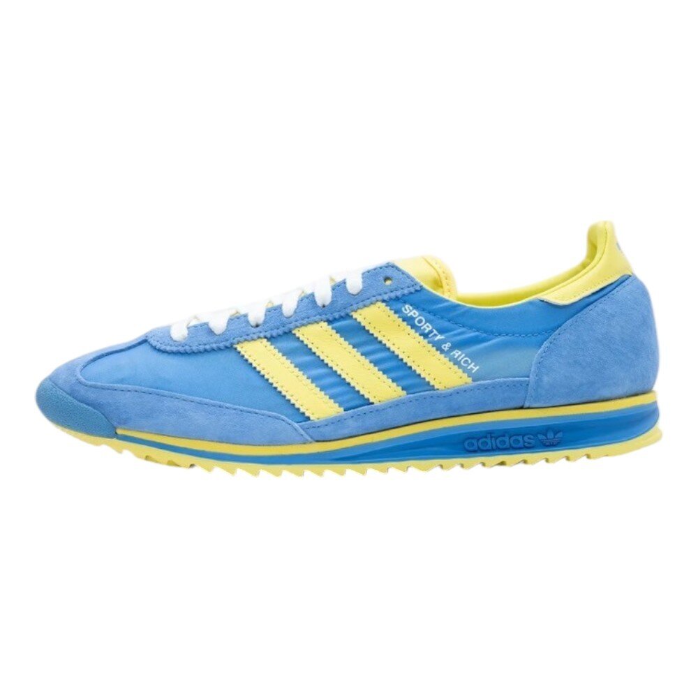 Sporty & Rich x W Adidas SL 72 OG 聯名款 藍黃 JH6701-圖片-1