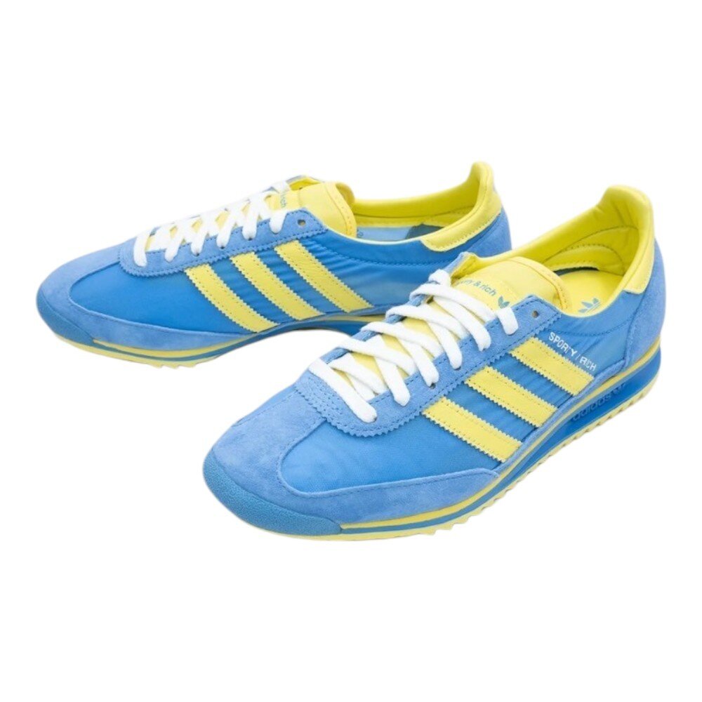 Sporty & Rich x W Adidas SL 72 OG 聯名款 藍黃 JH6701-圖片-2