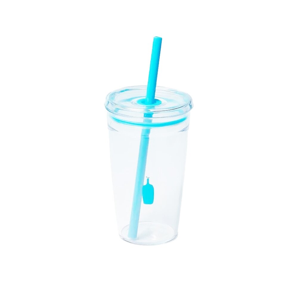 27157135973-Blue Bottle 藍瓶咖啡 吸管杯 杯子 冷水杯 飲料杯 冷飲杯 隨行杯 454ML