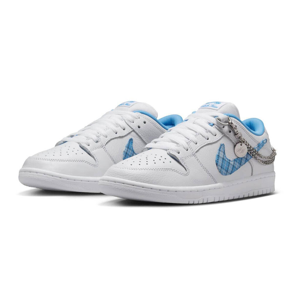 27270833773-NicoleHause x Nike SB DunkLow 白藍格紋勾FZ8802-100