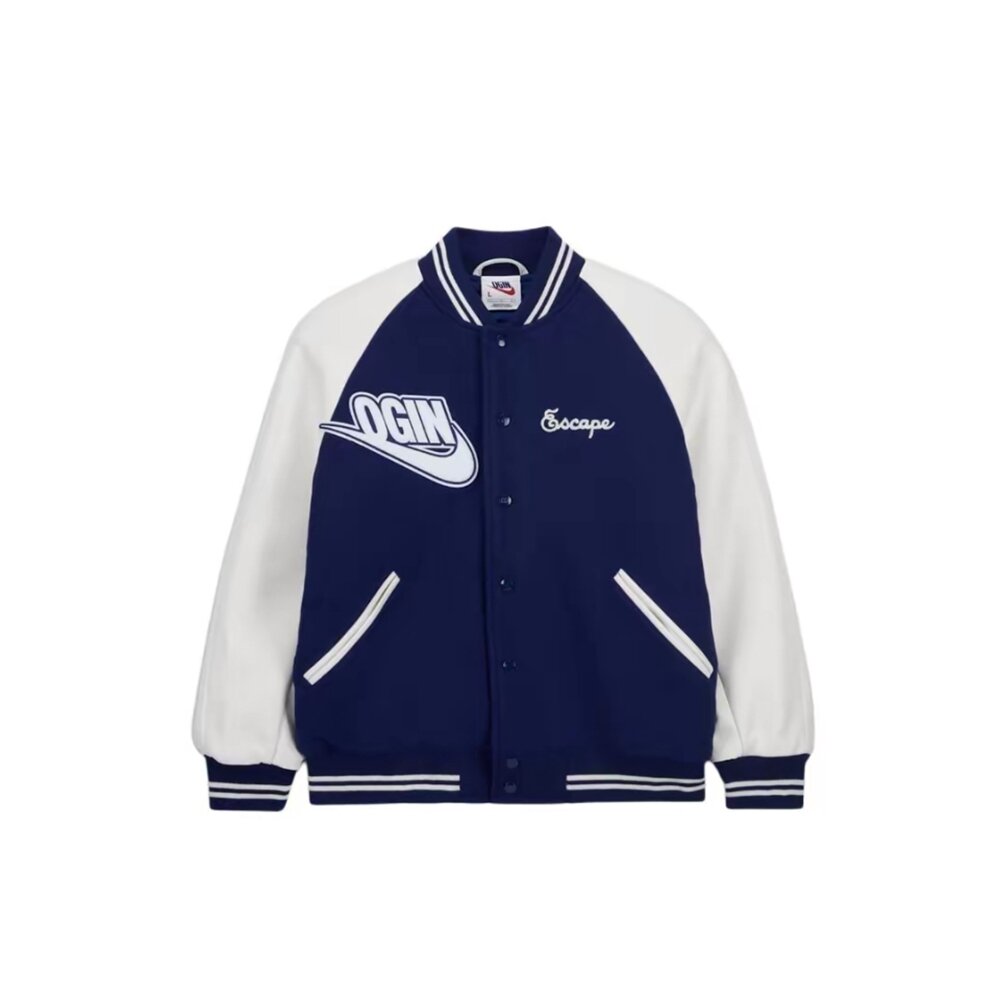 27422266283-NIGO x Nike AS NRG Varsity Jacket Navy 棒球外套 海軍藍FV5671-492