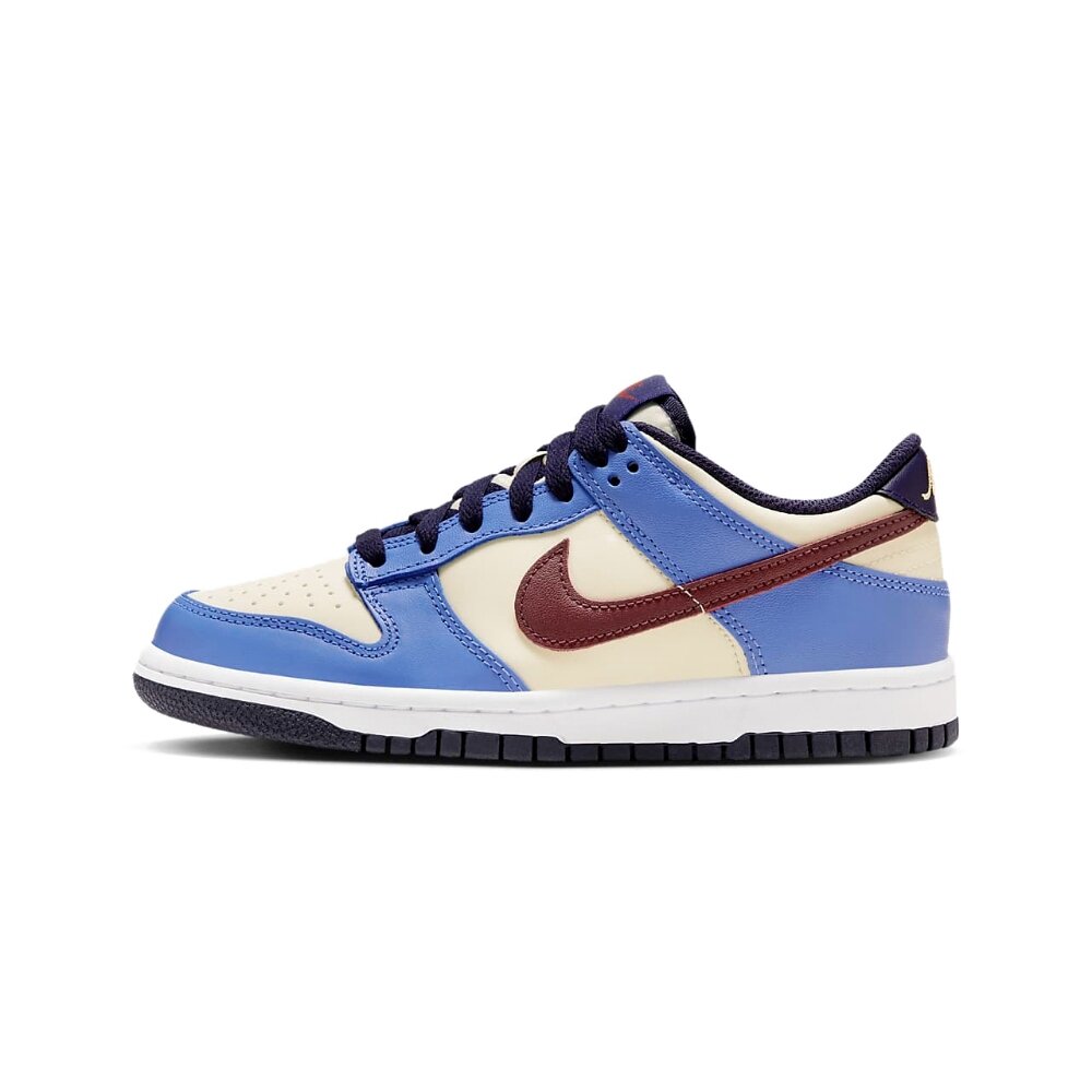 Nike Dunk Low 米白藍酒紅 GS 休閒鞋 FV8119-161-圖片-1