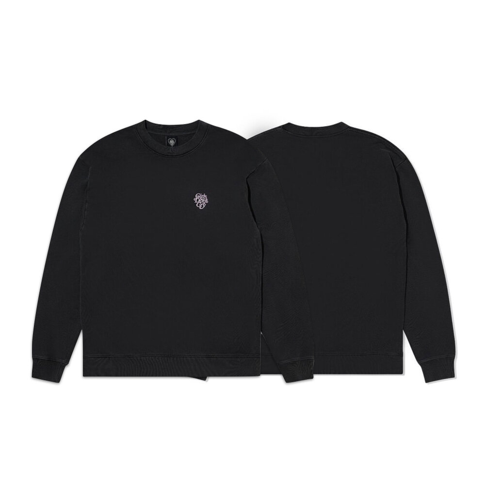 27826673957-Verdy Girls Don't Cry 刺繡Logo 大學T 黑色