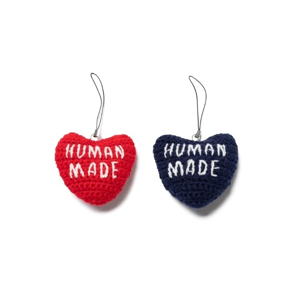 27921138798-Human Made 針織磁吸 吊飾 深藍/紅 HM28GD116