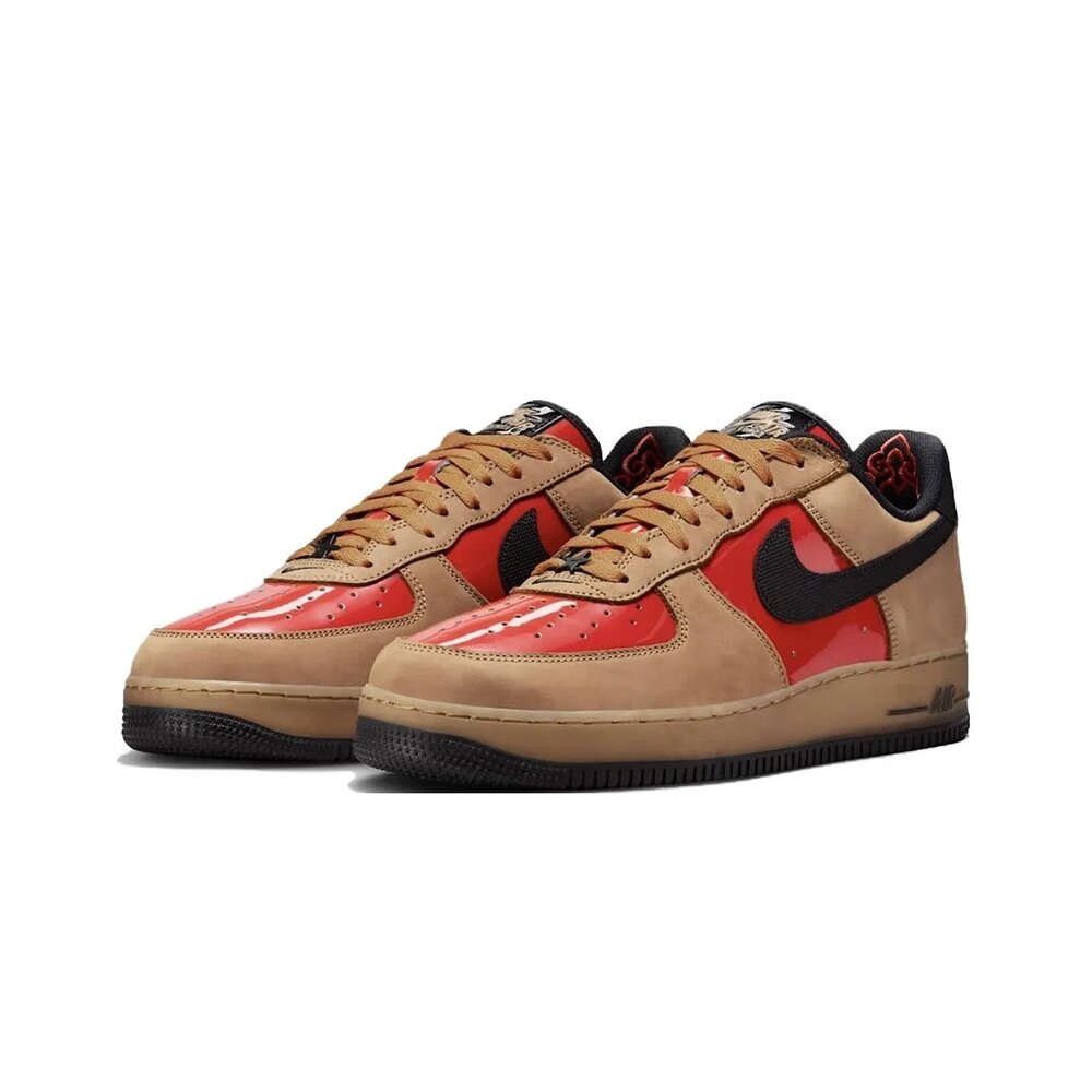 27970491493-Nike AF1 Low World Tour Shanghai 咖 紅FZ3081-200