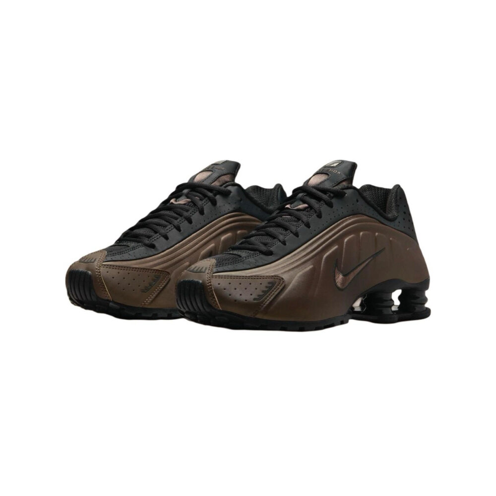 27972972655-W Nike Shox R4 Ironstone Off Noir 金屬棕黑AR3565-007【FashionSPLY