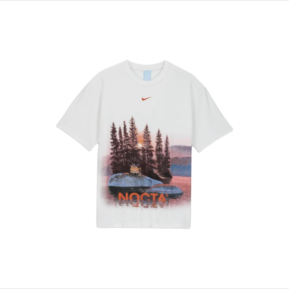 28217157931-Nocta x Nike T-shirt 短袖 森林 白色 FV7866-100