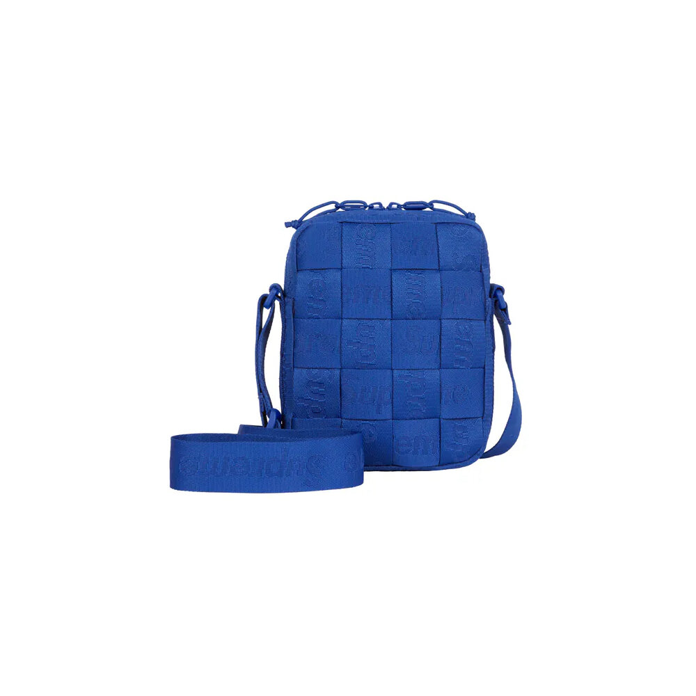 Supreme24SSWovenShoulderBag編織BV肩背包灰/藍/黑SS24B43-圖片-4