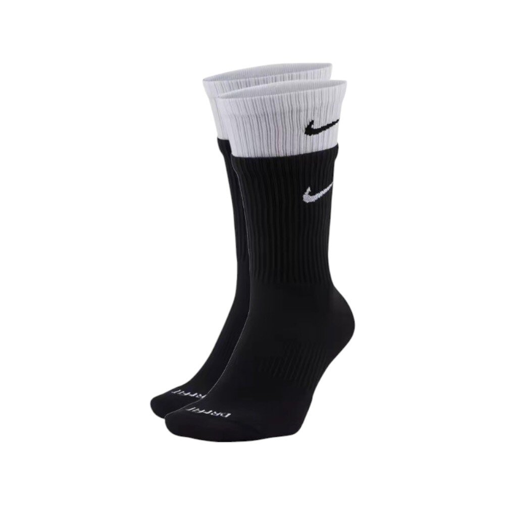 Nike Everyday Plus Cushioned 白黑雙層長襪 DD2795-011-圖片-1