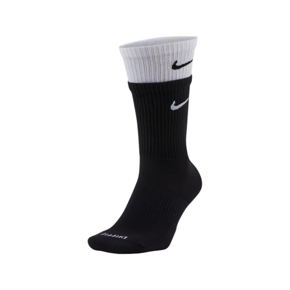 28668861080-Nike Everyday Plus Cushioned 白黑雙層長襪 DD2795-011