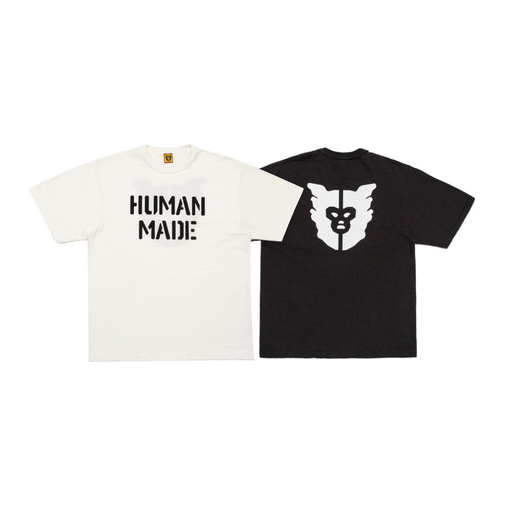 29466138104-Human Made Graphic T恤 背後猿人頭 短袖 白/黑 HM28TE012