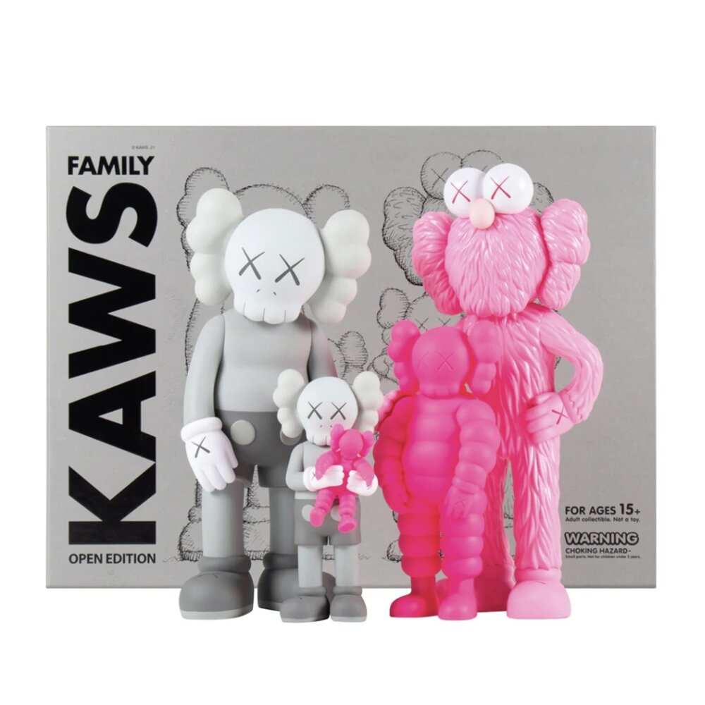 KAWS Family Vinyl Figures Grey/Pink 公仔 KAWS005-圖片-2