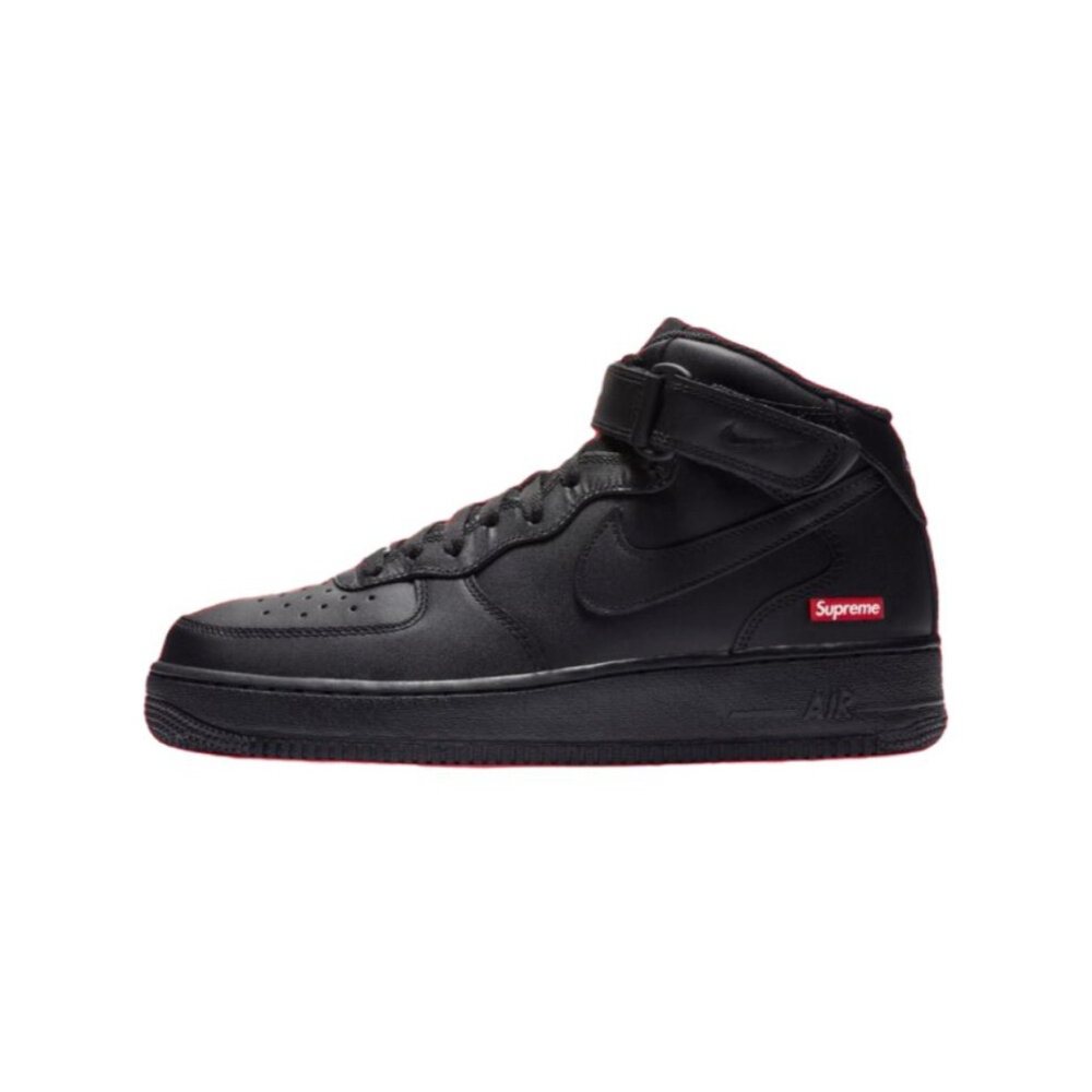 Supreme x Nike Air Force 1 Mid 聯名 黑 FZ8784-001-圖片-1