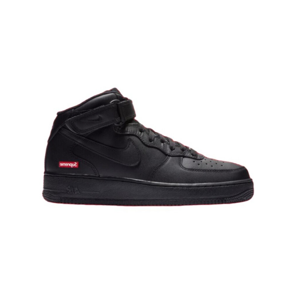 Supreme x Nike Air Force 1 Mid 聯名 黑 FZ8784-001-圖片-3