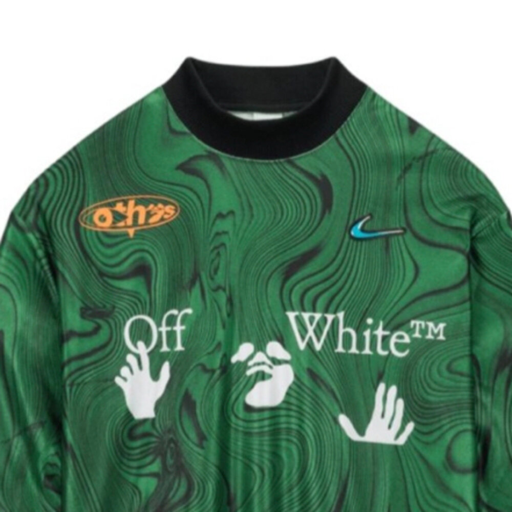 Nike x Off-White™ 印花球衣 草綠色 FQ0998-389-圖片-2