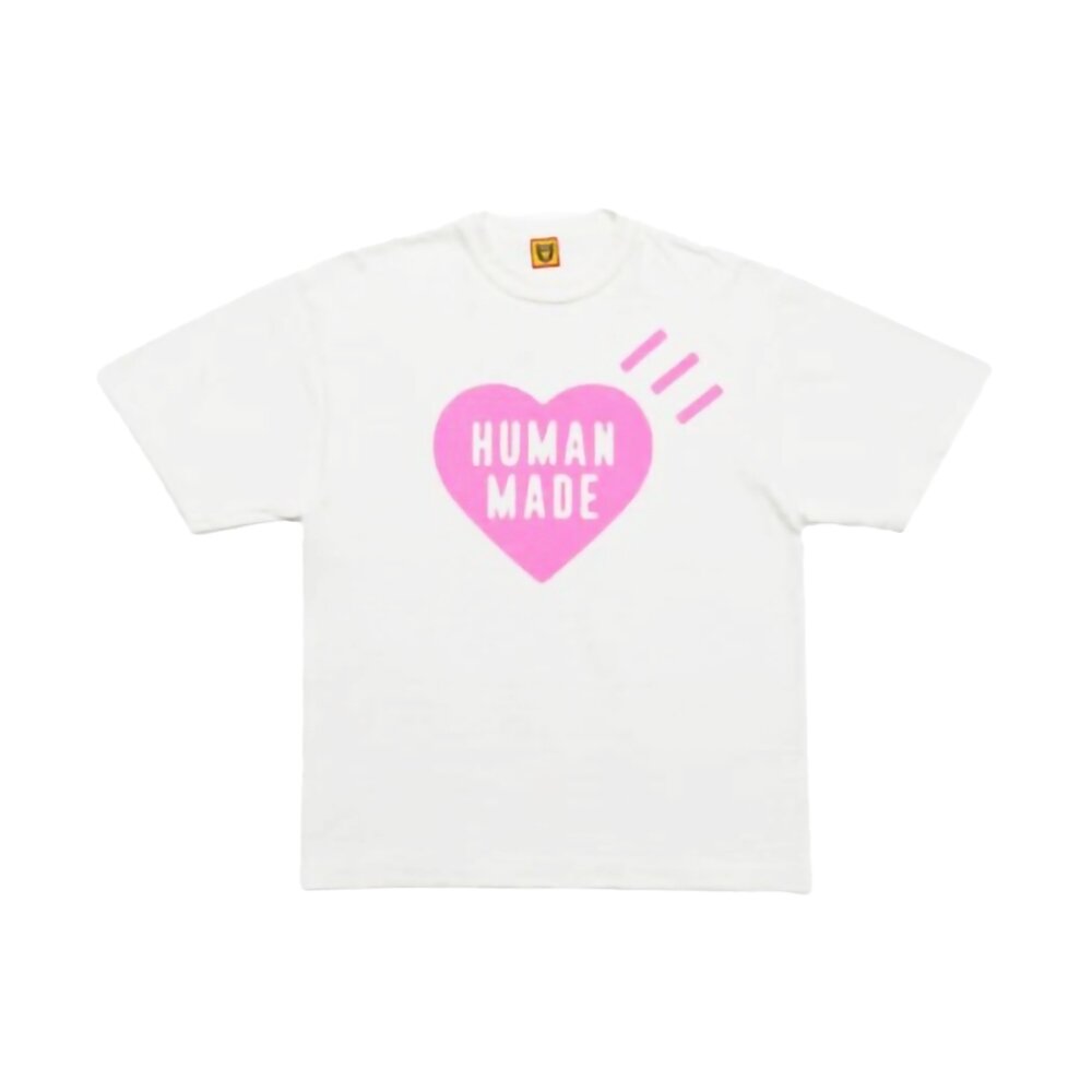Human Made Heart T-Shirt 白粉/黑粉 原宿限定 HM26TE018-圖片-2