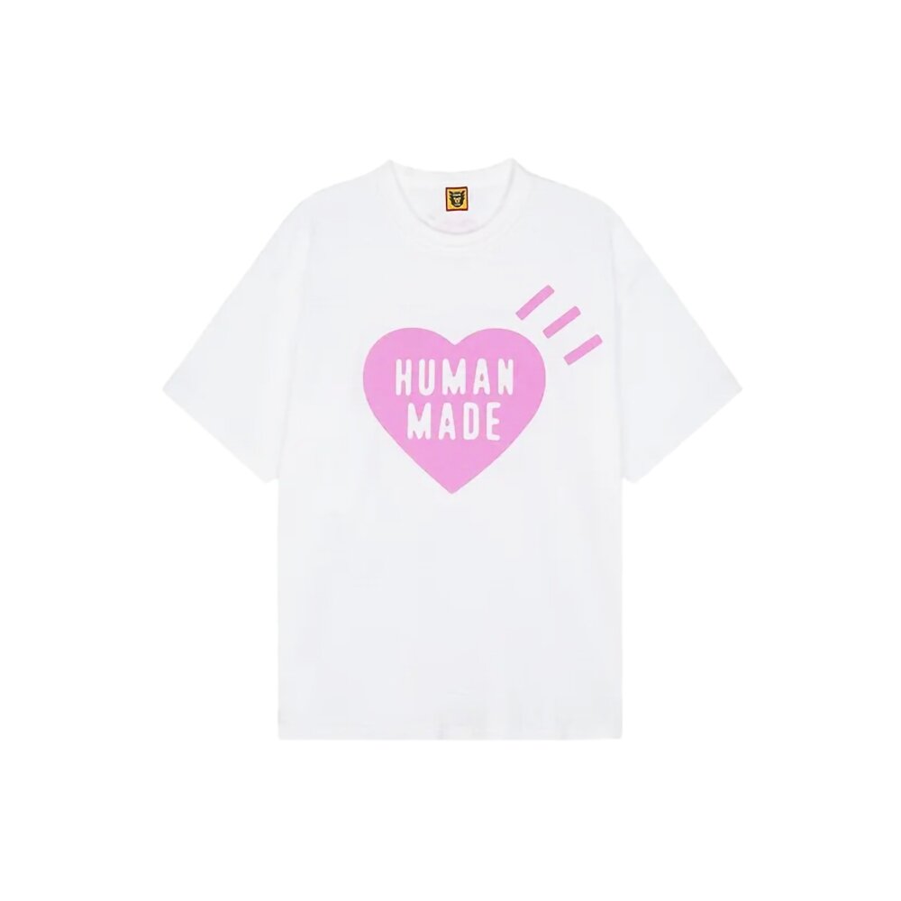 Human Made Heart T-Shirt 白粉/黑粉 原宿限定 HM26TE018-圖片-3