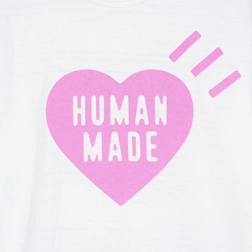 Human Made Heart T-Shirt 白粉/黑粉 原宿限定 HM26TE018-圖片-7
