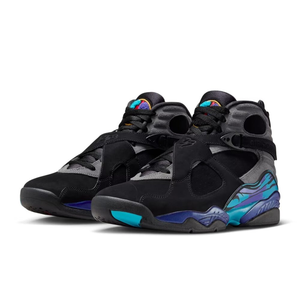 305381-006-Air Jordan 8 Retro ( 2025 ) Aqua 藍紫黑 籃球鞋 復刻 305381-006