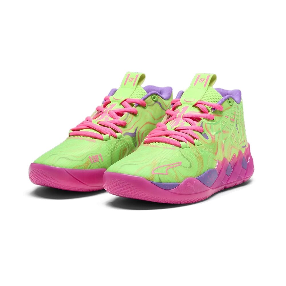 310437-01-Puma MB.01 Inverse Toxic 螢光綠紫 籃球鞋 運動鞋 310437-01