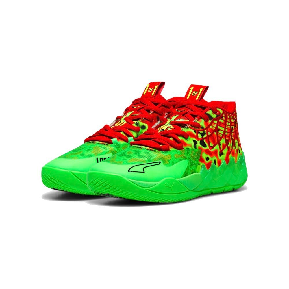 310508-01-Puma LaMelo Ball MB.01 Thermal籃球鞋螢光紅綠310508-01