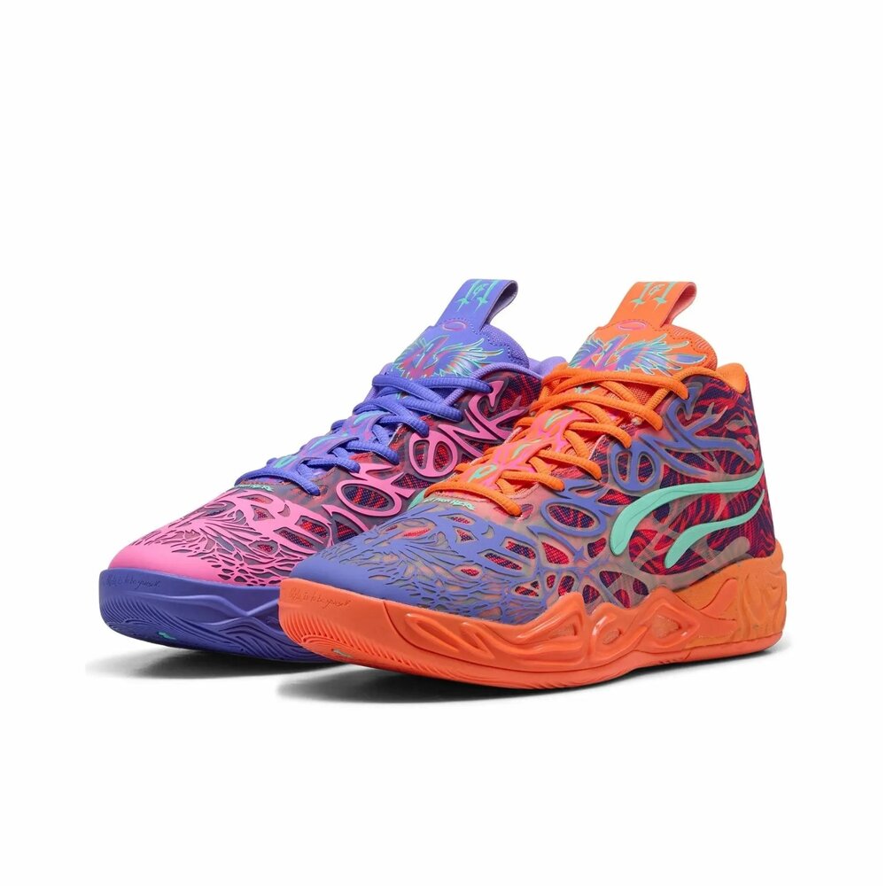 311690-01-Puma LaMelo Ball MB.04 籃球鞋 橘紫 舒適 防磨