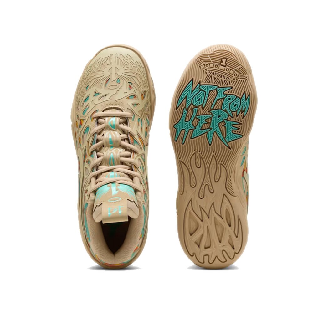 Puma LaMelo Ball MB.04 Light Sand 米棕橘綠 312209-01-圖片-3