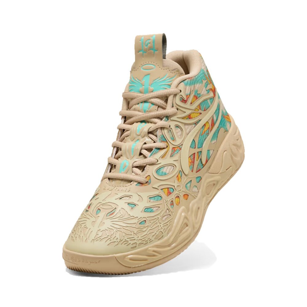 Puma LaMelo Ball MB.04 Light Sand 米棕橘綠 312209-01-圖片-4