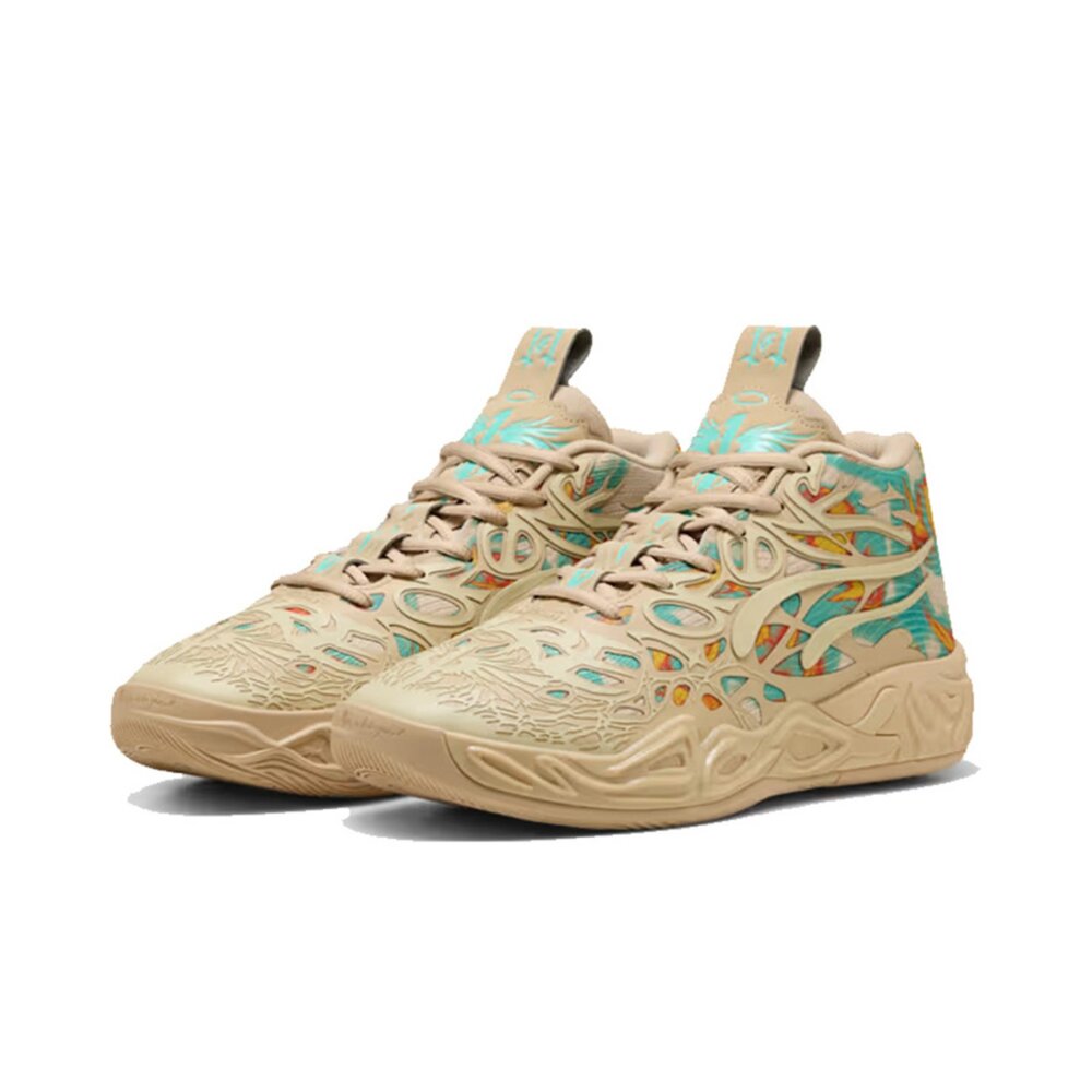 312209-01-Puma LaMelo Ball MB.04 Light Sand 米棕橘綠 312209-01