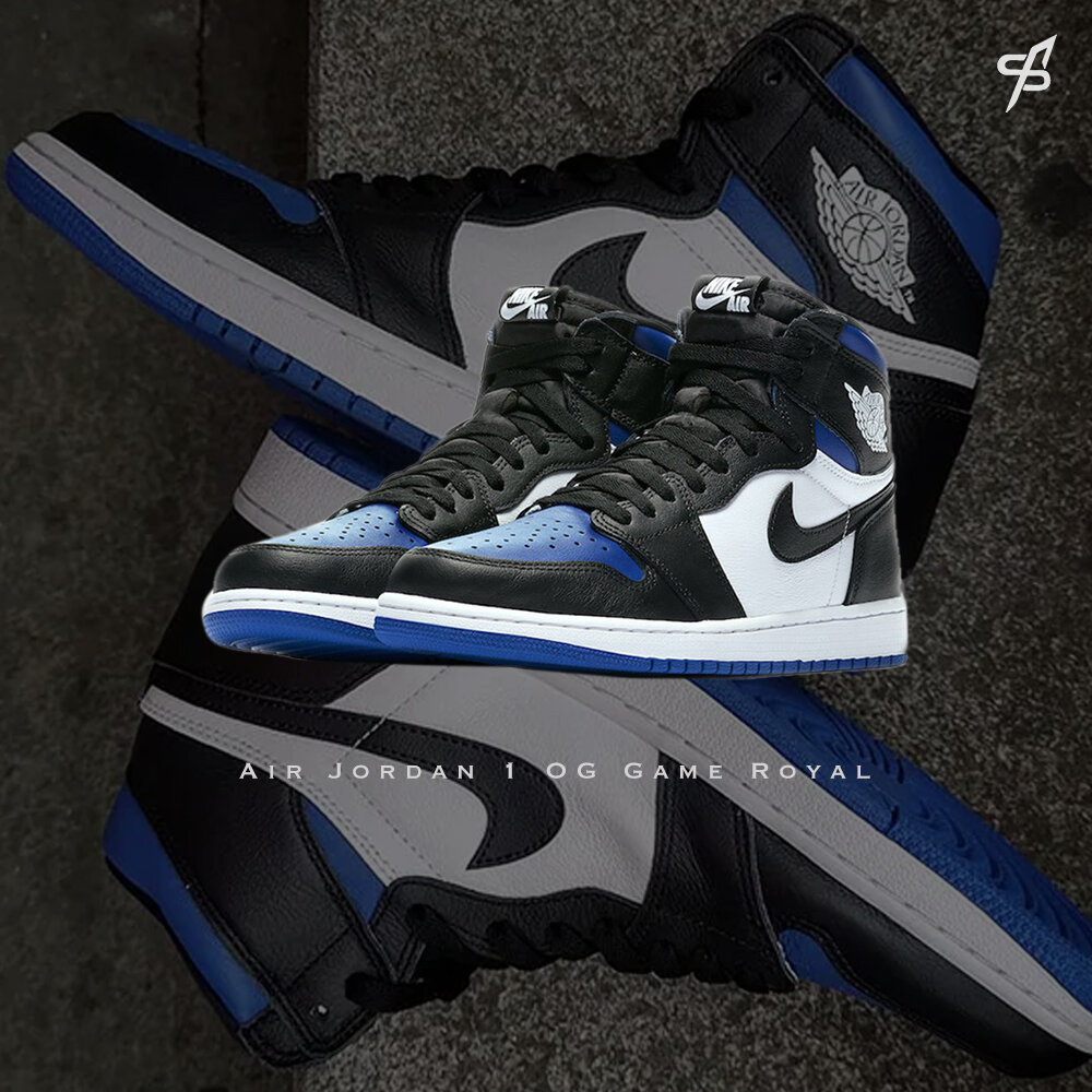 AJ1 OG Game Royal 小閃電 黑藍575441-041/555088-041-圖片-4