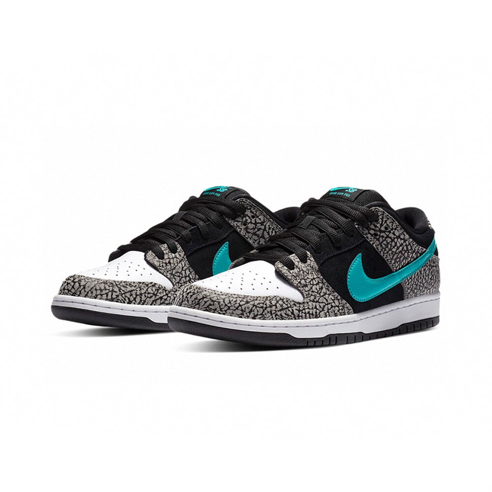 4763351209-Nike SB Dunk Low Clear Jade 大象 爆裂紋 BQ6817-009