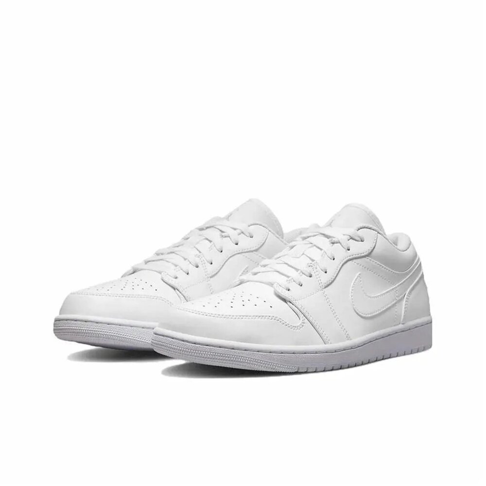 553558-136-Nike Air Jordan 1 Low Triple White 全白	休閒鞋 男鞋 一代 553558-136