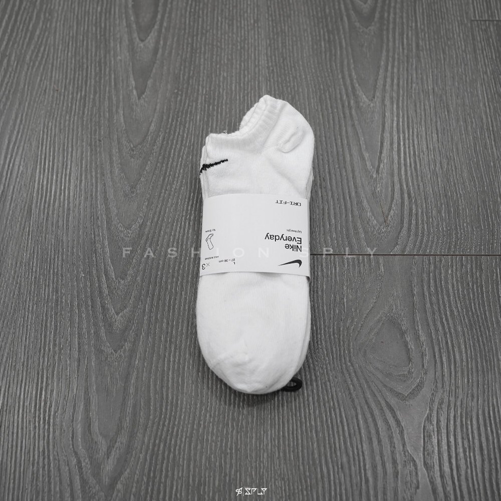 Nike Everyday Cushion Crew 長襪/中筒/短襪 白黑 三雙一組-圖片-4