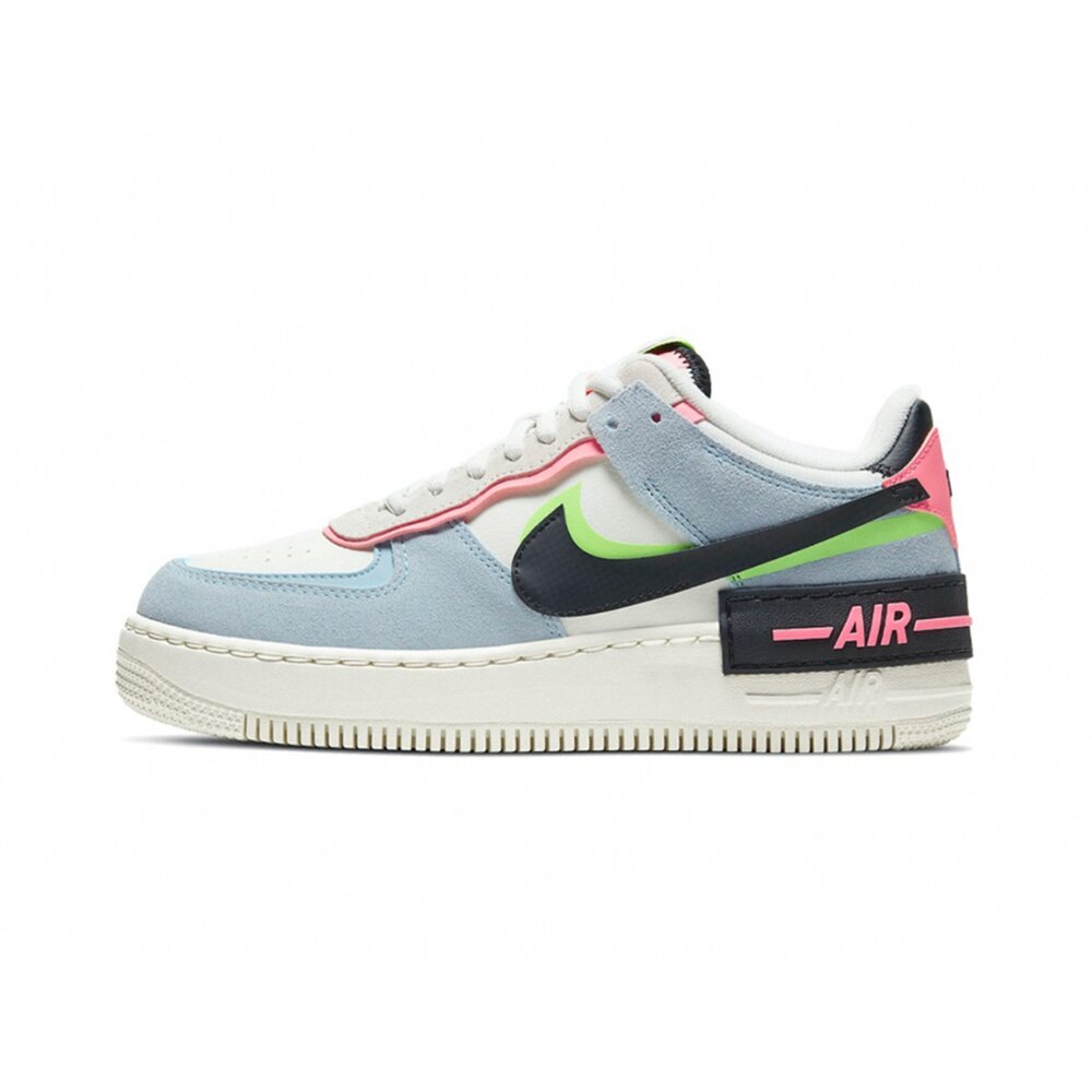 Nike Air Force 1 Shadow 黑藍粉 拼接 結構 CU8591-101-圖片-1