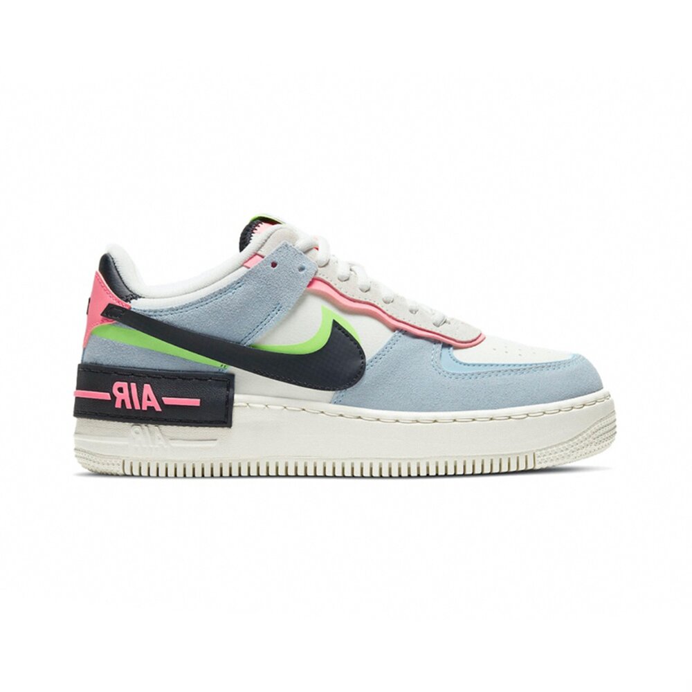 Nike Air Force 1 Shadow 黑藍粉 拼接 結構 CU8591-101-圖片-2