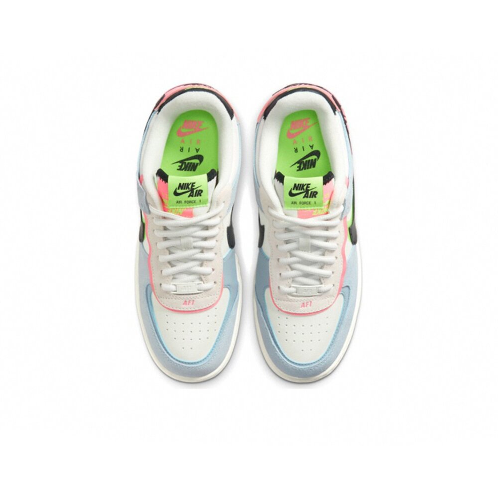 Nike Air Force 1 Shadow 黑藍粉 拼接 結構 CU8591-101-圖片-3