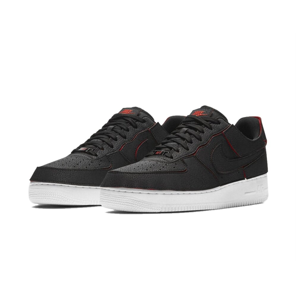 8311471797-Nike Air Force 1/1 黑橘 魔鬼氈 休閒鞋 DD2429-001