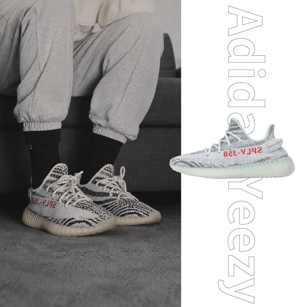 B37571-Adidas Yeezy Boost 350 V2 Blue Tint 冰藍 休閒鞋 男鞋 B37571