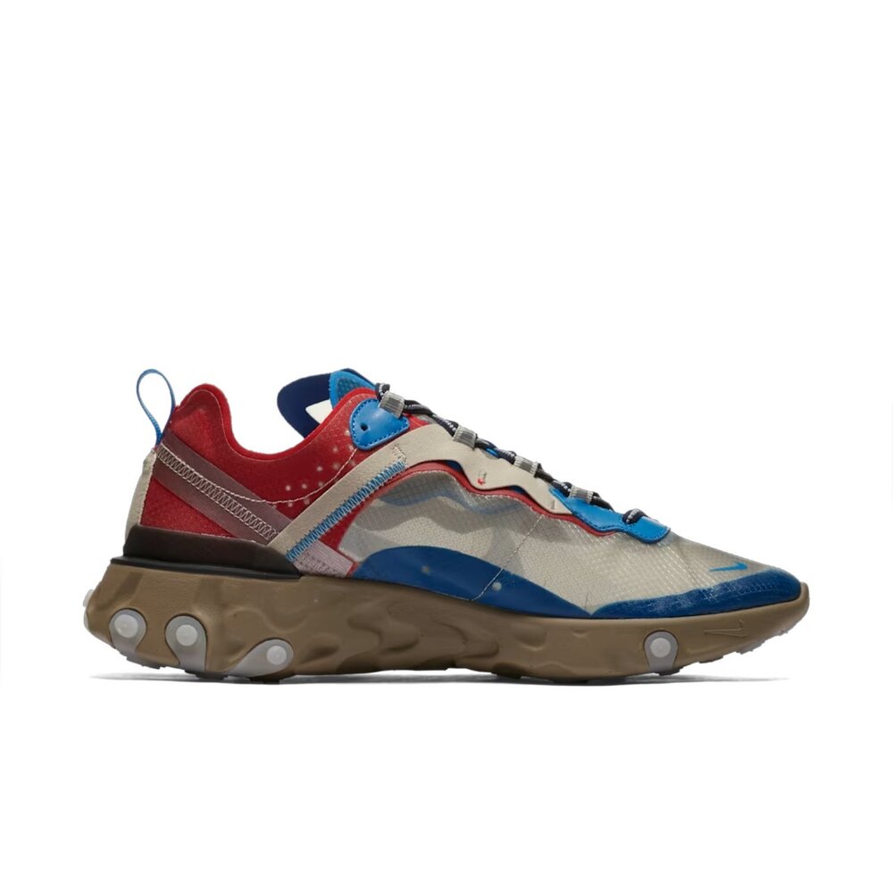 Undercover x Nike React Element 87 淺米紅 聯名 半透明 休閒鞋 運動鞋 男鞋 BQ2-圖片-2