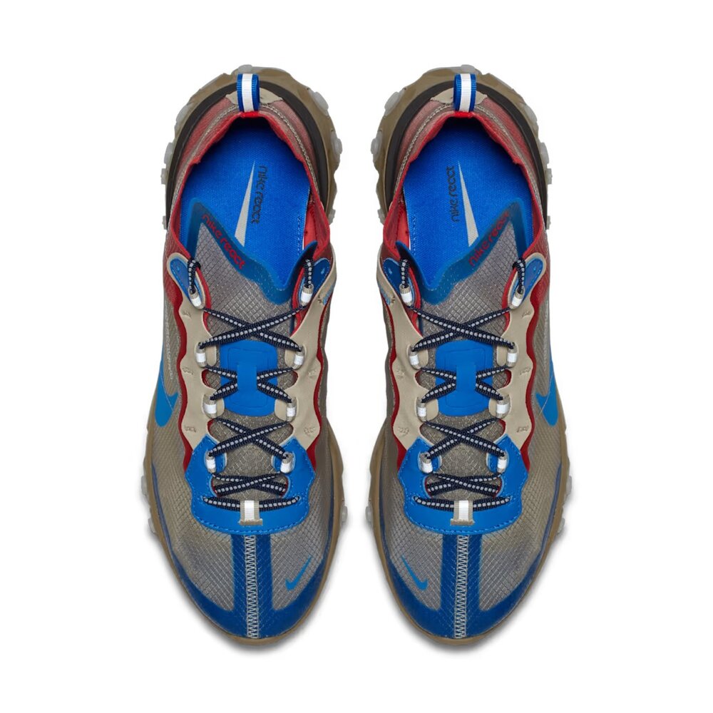 Undercover x Nike React Element 87 淺米紅 聯名 半透明 休閒鞋 運動鞋 男鞋 BQ2-圖片-3