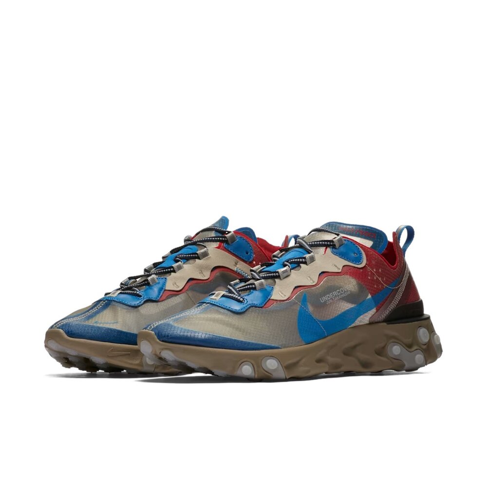 BQ2718-200-Undercover x Nike React Element 87 淺米紅 聯名 半透明 休閒鞋 運動鞋 男鞋 BQ2