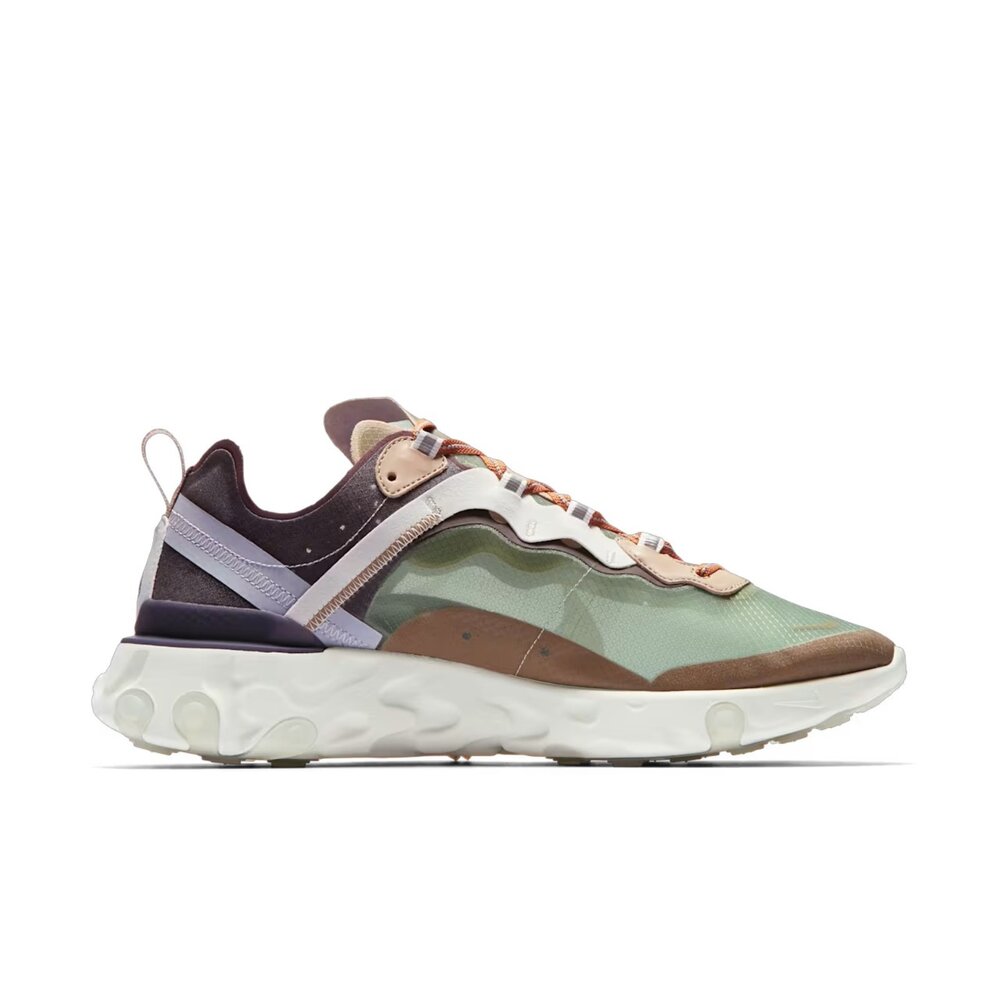 Undercover x Nike React Element 87 淺綠色 聯名款 半透明 休閒鞋 運動鞋 男鞋 BQ-圖片-2