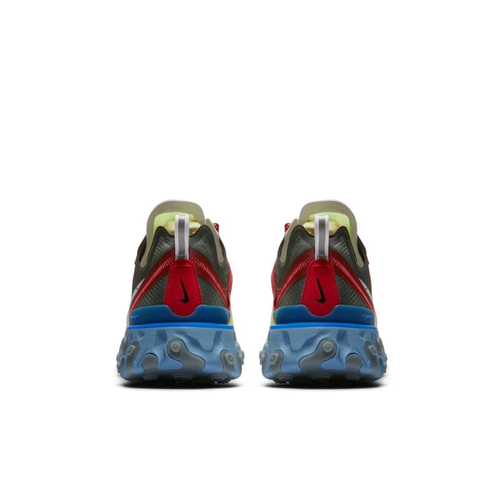 Undercover x Nike React Element 87 螢光藍綠 聯名款 半透明 休閒鞋 運動鞋 男鞋 B-圖片-4