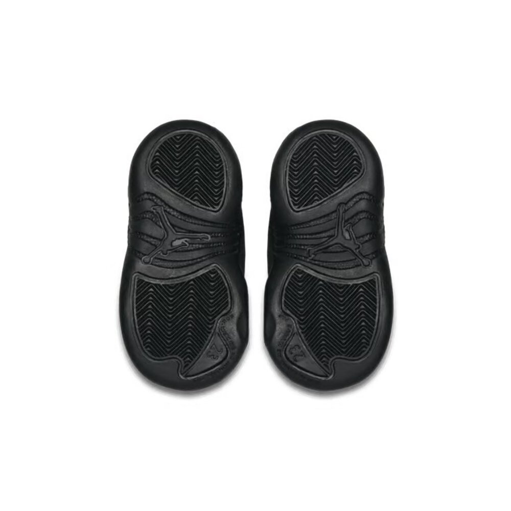 Nike Air Jordan 12 Retro Winter Triple Black TD 黑色 喬丹 AJ12 童-圖片-2