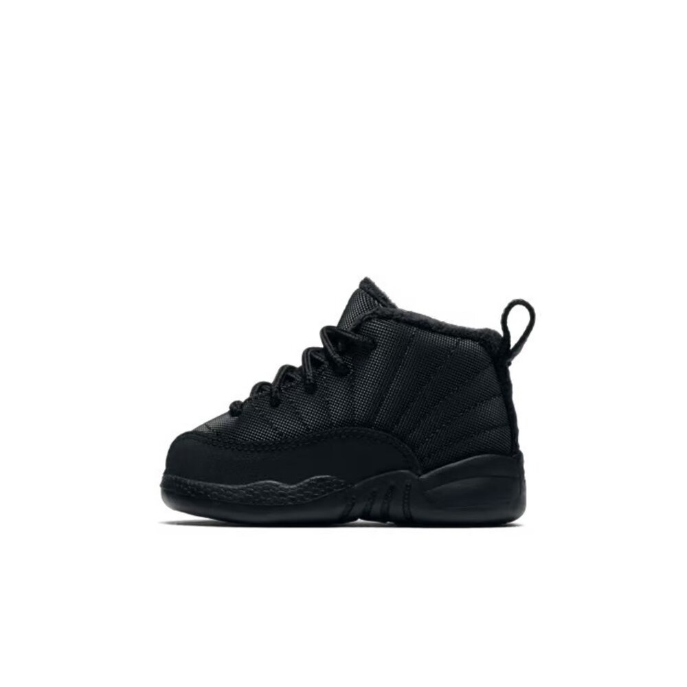 BQ6853-001-Nike Air Jordan 12 Retro Winter Triple Black TD 黑色 喬丹 AJ12 童