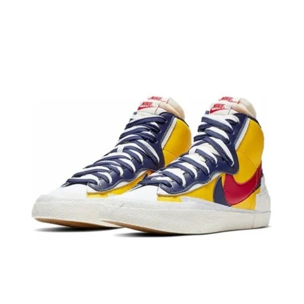 BV0072-700-Sacai x Nike Blazer Mid Snow Beach 橘紅黑 拼接 BV0072-700