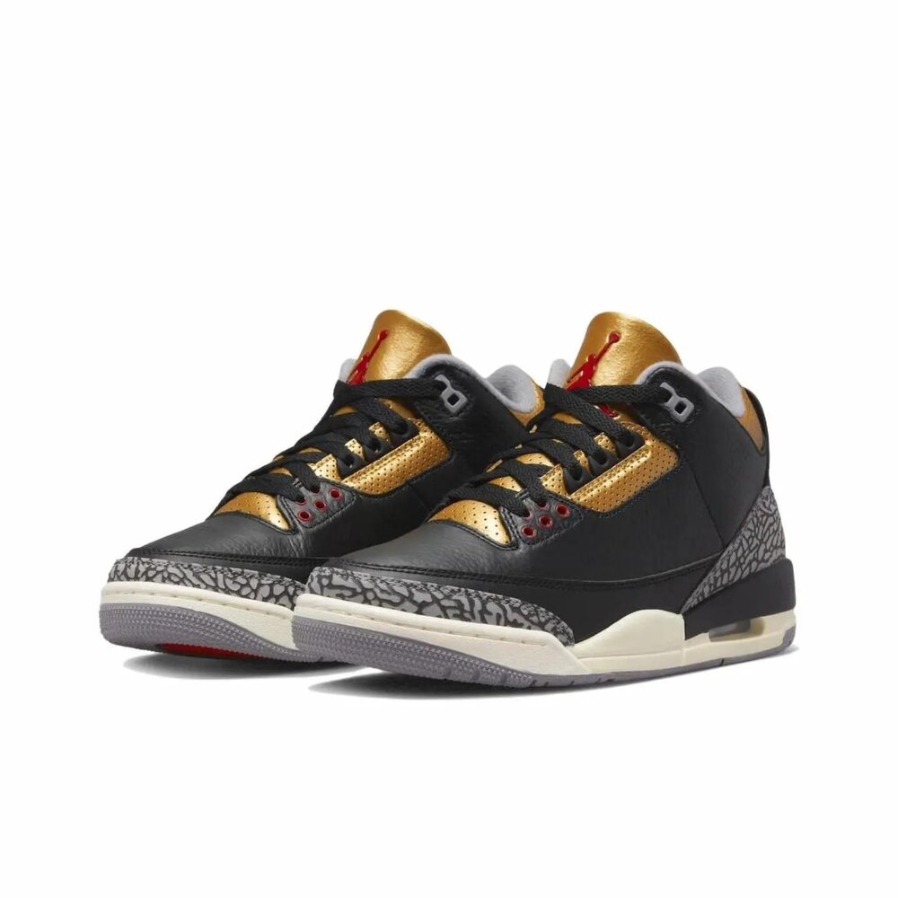 CK9246-067-W Nike Air Jordan 3 Retro Black Gold 黑金 爆裂 AJ3 皮革 男女 休閒鞋 女鞋