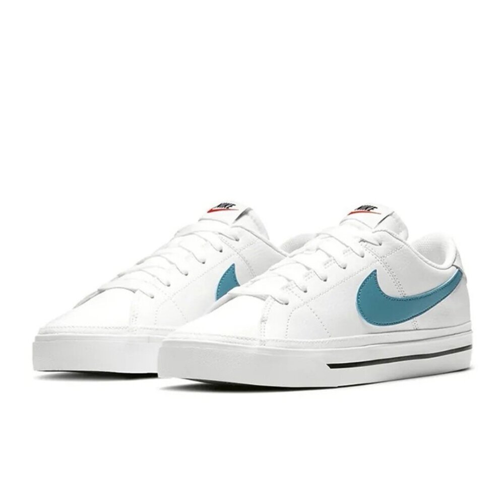 CU4150-104-Nike Court Legacy Gum Light Brown-Cerulean 藍綠勾勾 CU4150-104